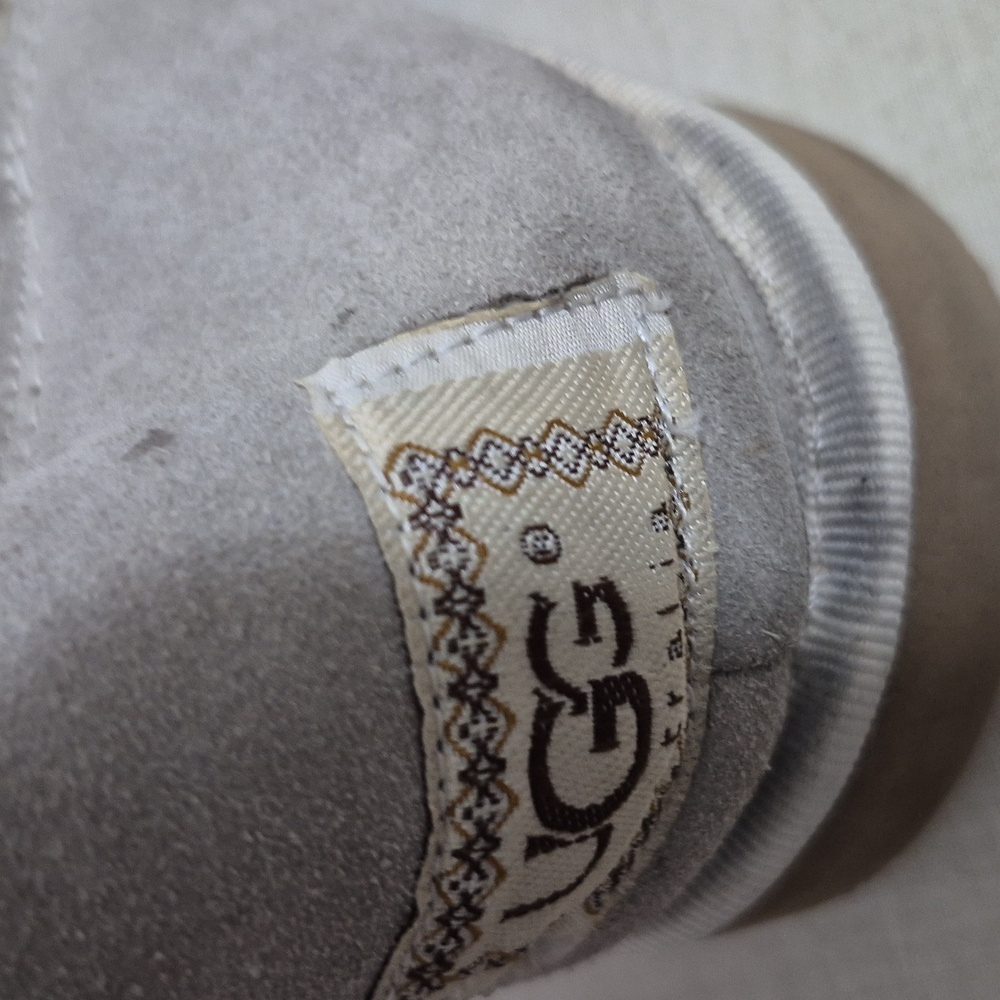 UGG Women's Beige Knit Button Boots - Picture 14 of 15